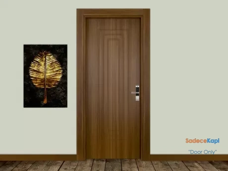 ado 360 teak renkli kart okumalı kompozit otel kapısı