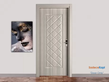 ado 800 white teak hotel door with card reader