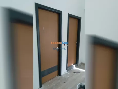 alüminyum kasalı menfezli laminat kapı