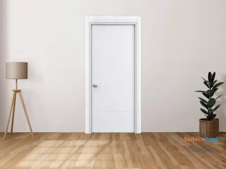 american lacquered door with white horizontal gap