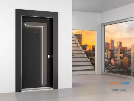 balance lighted apartment steel door