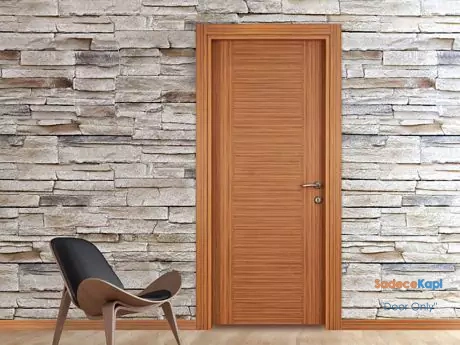 bamboo color h pattern door surface