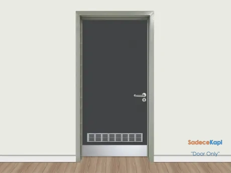 black diamond kick plate ventilated steel frame door