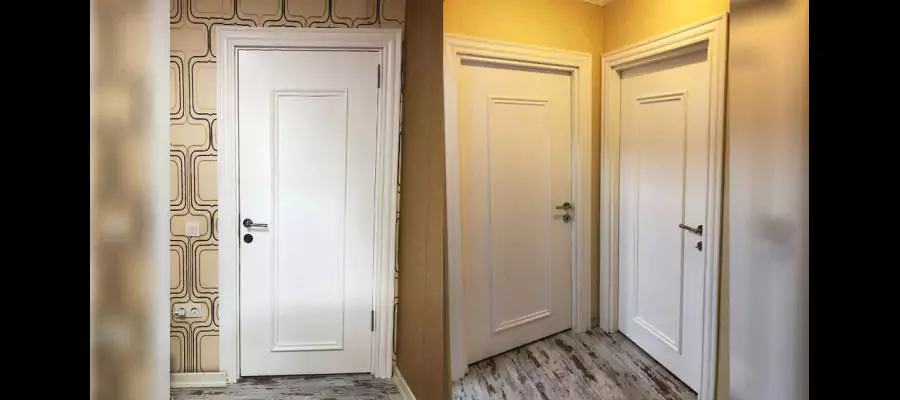 Lacquered Door with Slats and Antique Moldings
