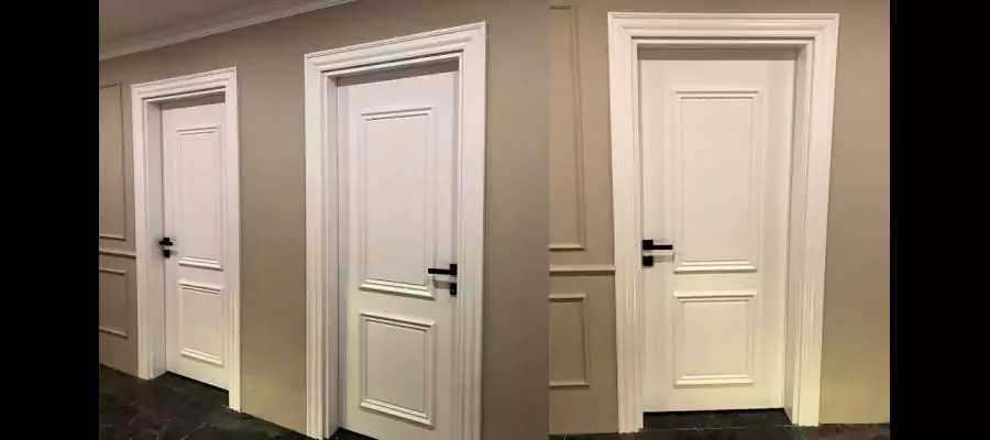 Lacquered Door with Two Cores and Slats