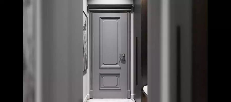 Crowned Column Framed Core Lacquer Door