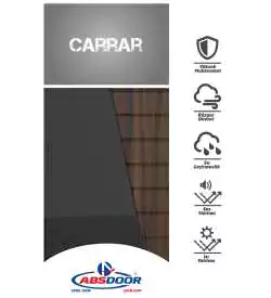 carrar desenli çelik kapı