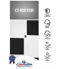 chester damalı daire çelik kapısı