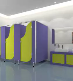 çift renk compact laminat wc kabinleri