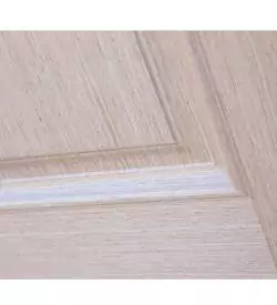 freze meşe kaplamalı iki göbekli doğal ahşap kapı