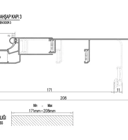 17-20Cm Adjustable Aluminum Door Frame, Aluminum Door Frame