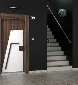 Casso Double Color Apartment Steel Door