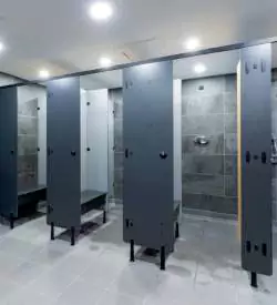 Compact Laminate Shower Partitions