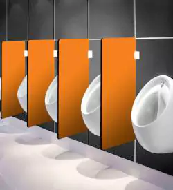 Elegance Model Compact Laminate Urinal Partitions