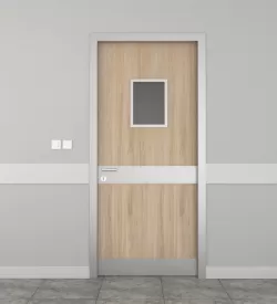 Kazbegi Oak Kick-Resistant Laminate Hospital Door