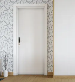 Natural Modern White Fire-Rated Hotel Door