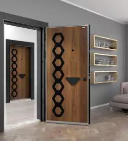 Rayon Vertical Patterned Steel Door