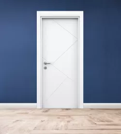 Soft White Color Cnc Pvc Door