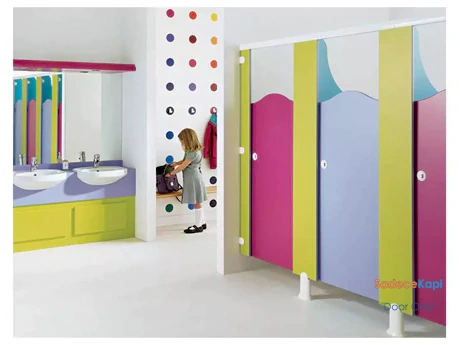 çift renk compact laminat wc kabinleri