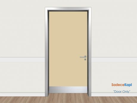 croissant beige aluminum frame laminate door with kickstands