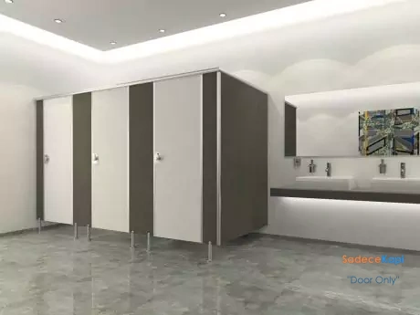double color compact laminate wc partitions