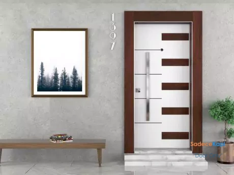dream piano patterned steel door