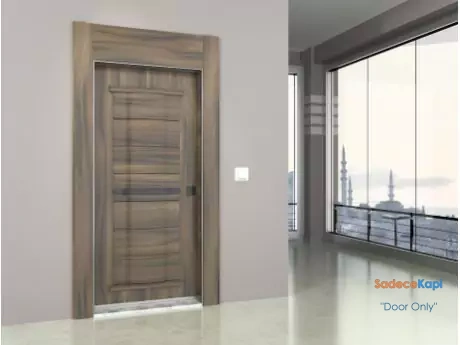 externo embossed steel apartment entrance door