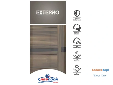 externo kabartmalı daire giriş çelik kapı