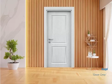 light oak double core pvc interior door