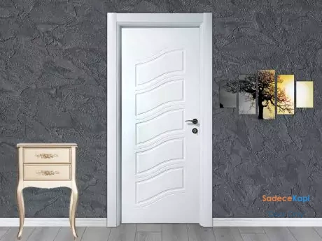 model 1040 white membrane room door