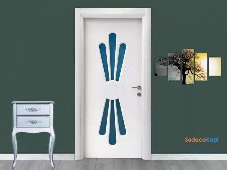 model 5010 patterned glass lacquered door