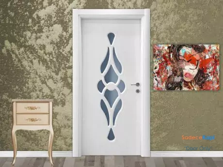 model 5020 patterned glass lacquered door