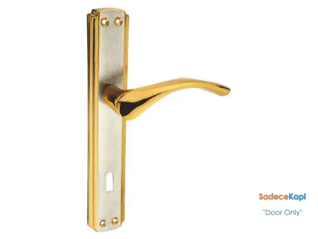 sapphire yellow mirrored door handle