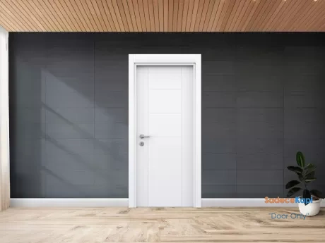 soft white h patterned gap pvc interior door