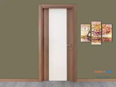 tanganyika and white color plain high gloss door
