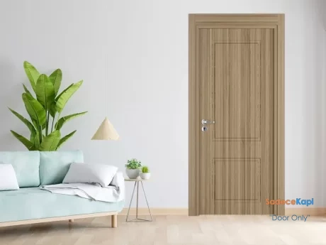 teak double centered pvc room door