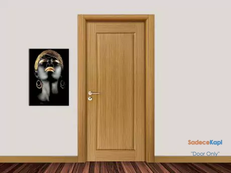 teak veneer natural wooden door