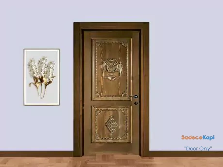 two core solid interior door with motif