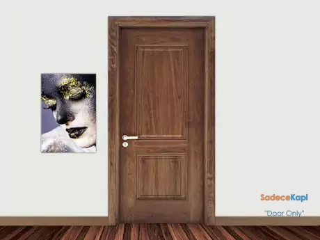 walnut veneer two core natural wooden door