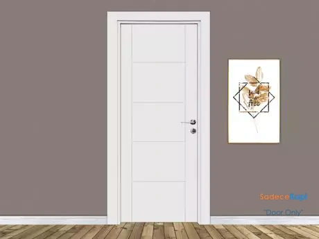 white striped model high gloss interior door