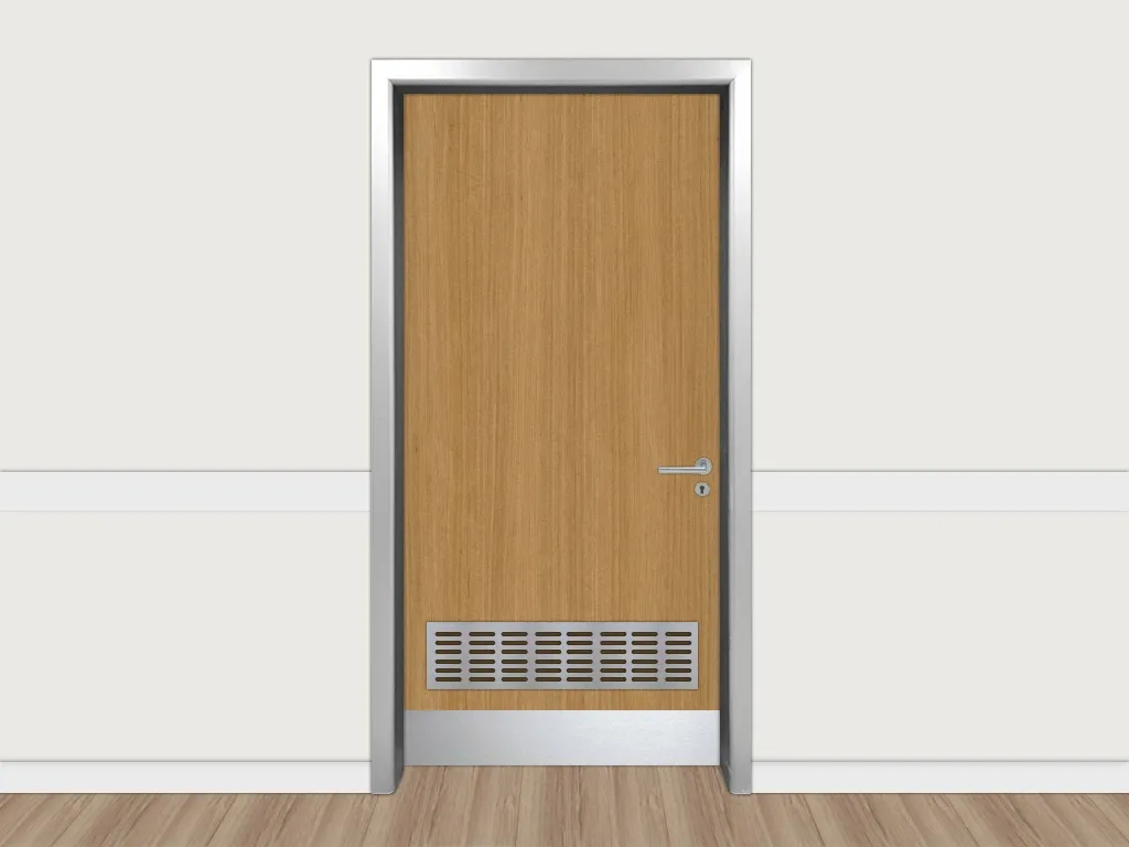 havalandırma için menfezli laminat kapı