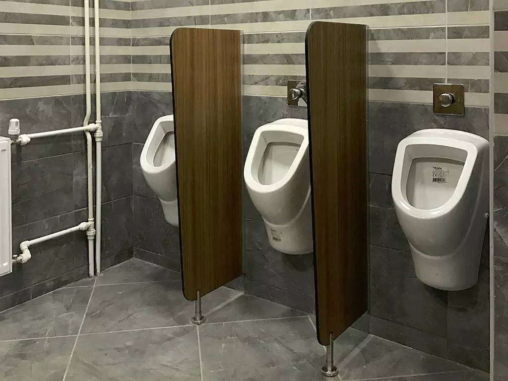 compact laminate urinal partitions