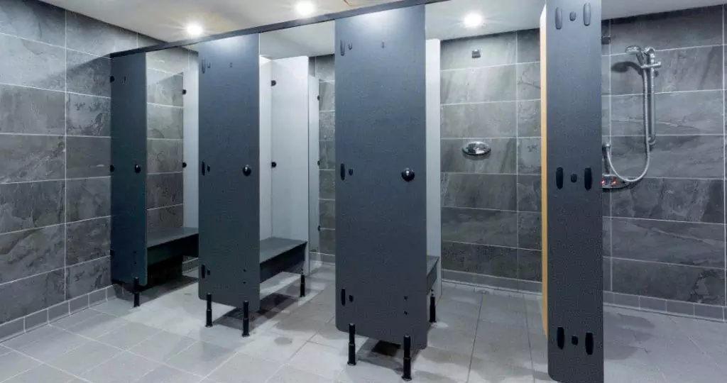compact laminate shower partitions