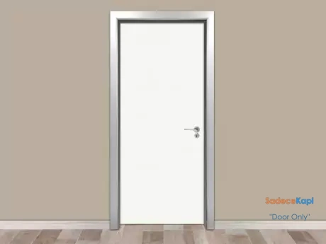 alpine white renkli aluminyum kasali laminat kapi