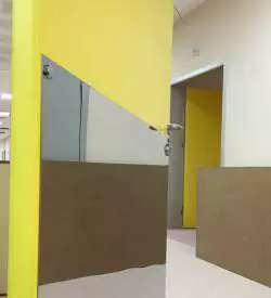 çift kanatlı laminat hastane kapıları