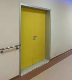 çift kanatlı laminat hastane kapıları