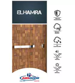 elhamra hasır desenli çelik kapı