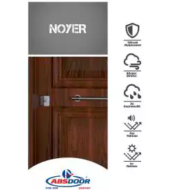 noyer göbekli taçlı daire giriş kapısı