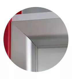 pencereli alüminyum kasalı laminat kapı
