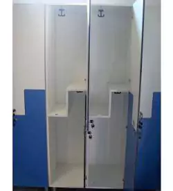 z kapaklı compact laminat soyunma dolabı